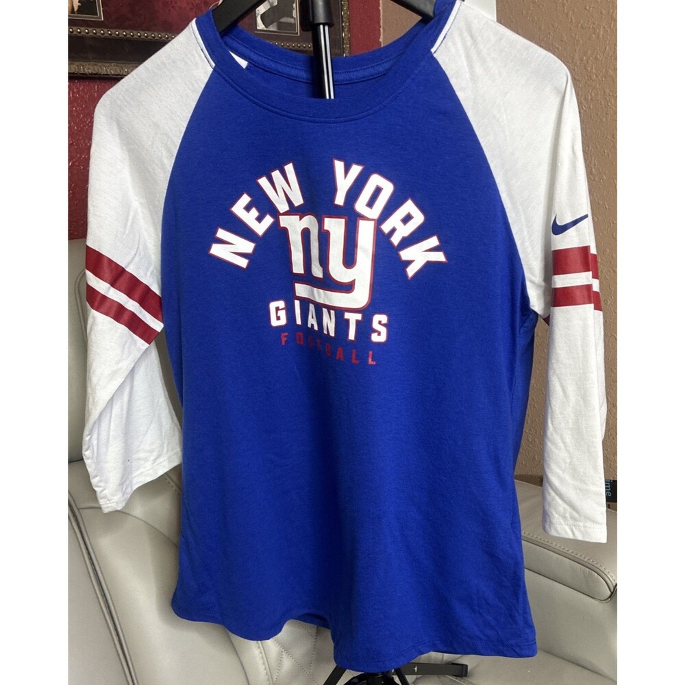 Nike New York Football Giants LDS Ladies T-Shirt Mid Sleeve NWT NICE! M Medium